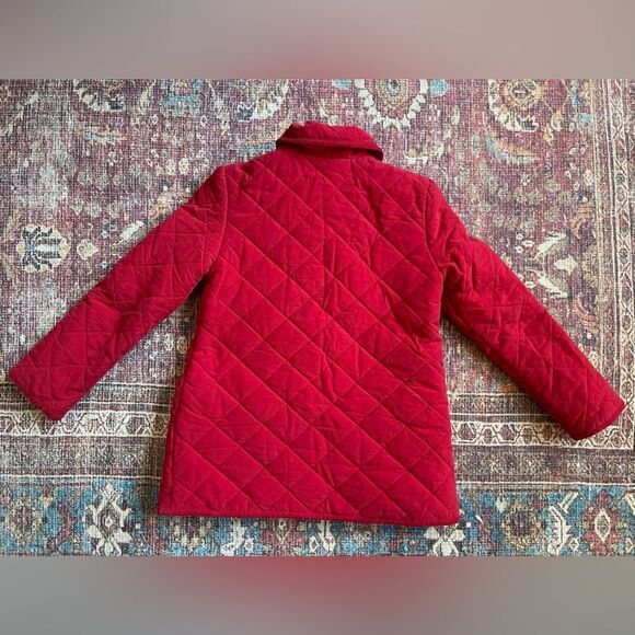 Kids crazy 8 size 7/8 Red Quilted Double-Breasted Pea Coat - Picture 6 of 10